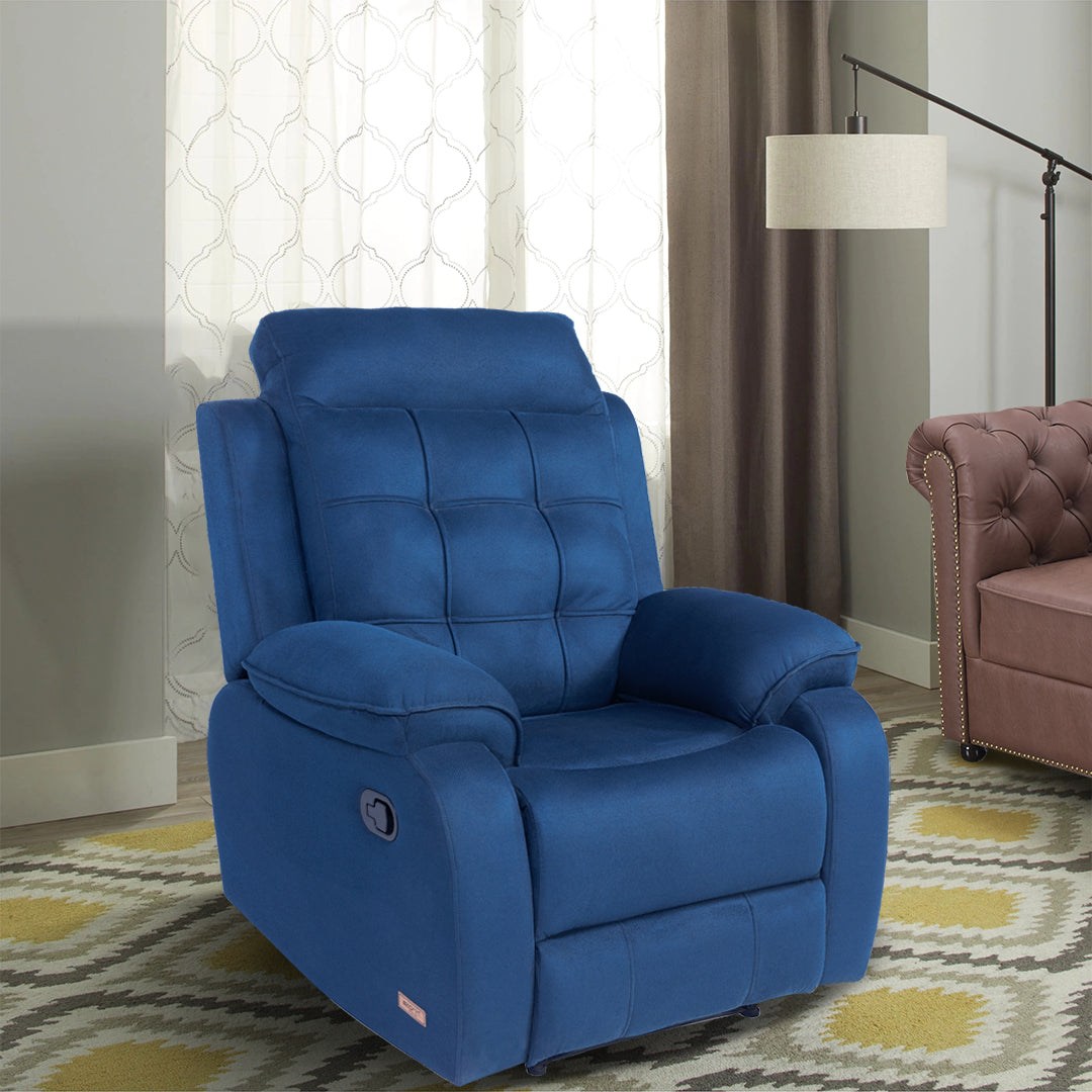 Recliner chair blue color sale