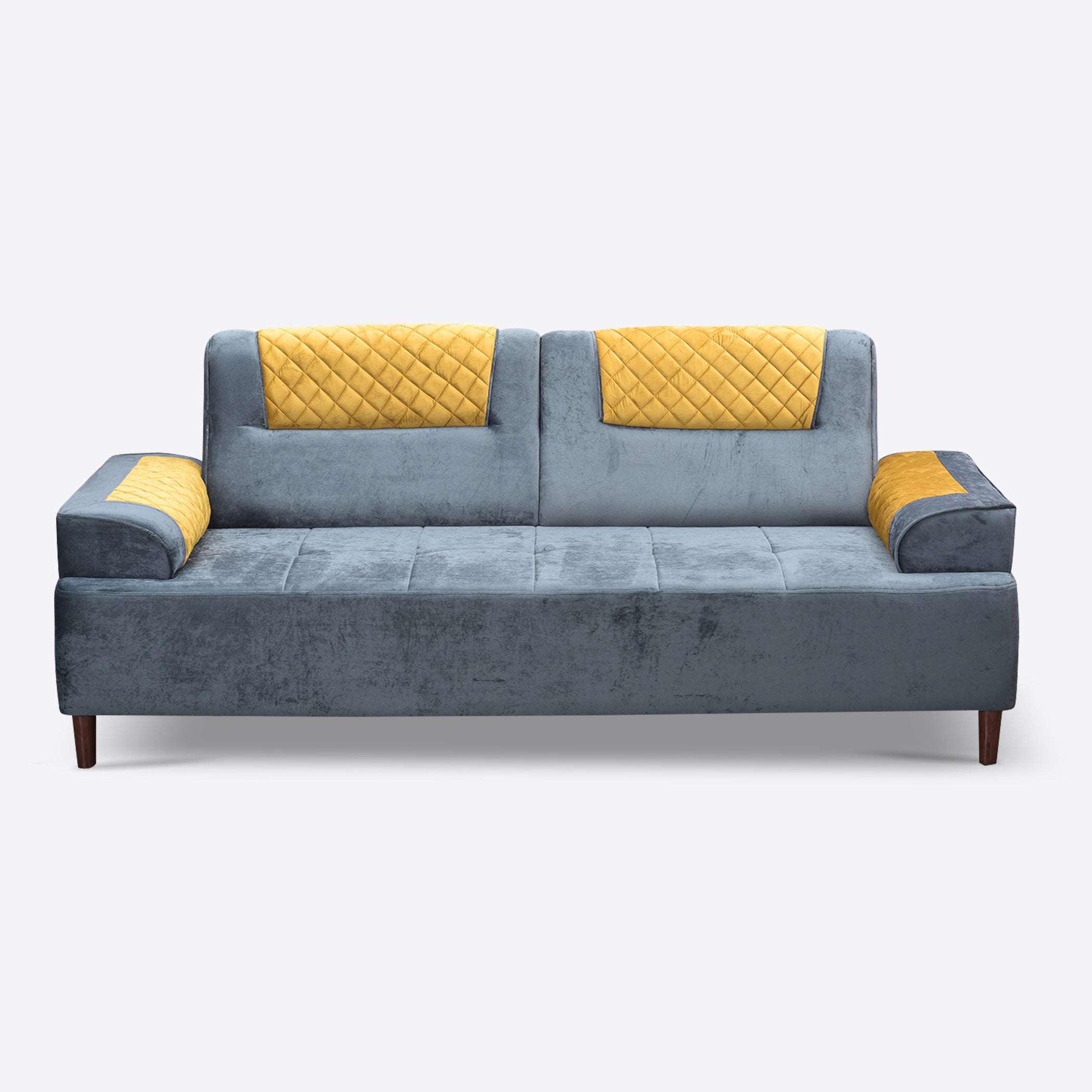 Austin GreyYellow 3S Sofa by Zorin Zorin